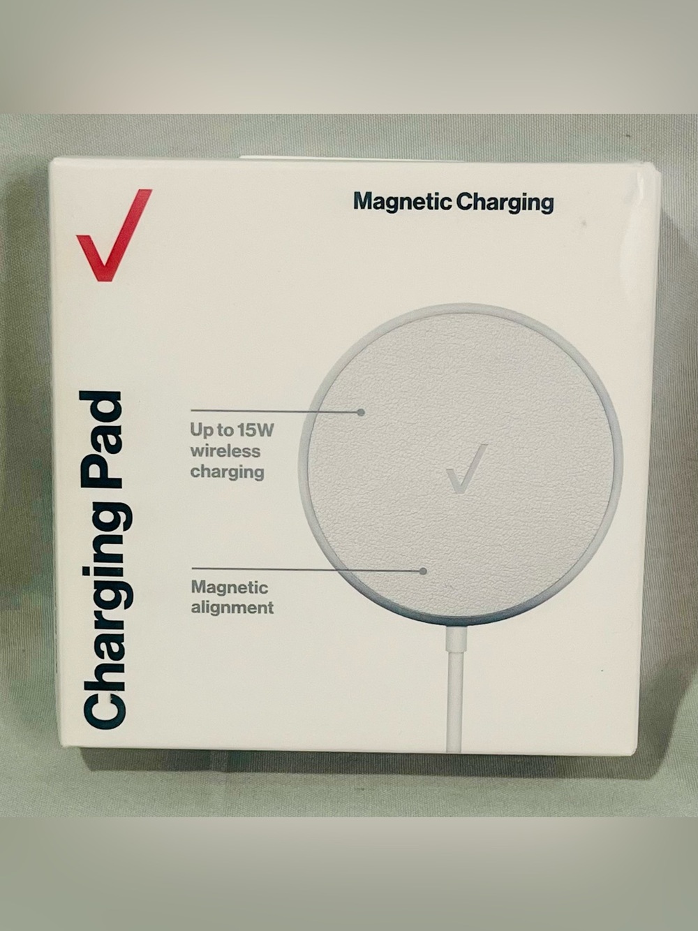 Nimble Magnetic Charging Pad Wireless Charger - White